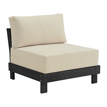 Alaterre Furniture Armless Outdoor Chair with Cushion