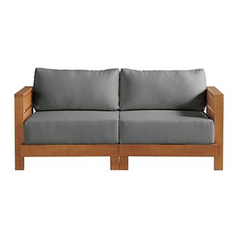 Alaterre Furniture Outdoor Patio Loveseat with Cushions