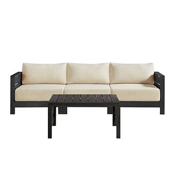 Alaterre Furniture 2 pc Patio Couch & Table Set