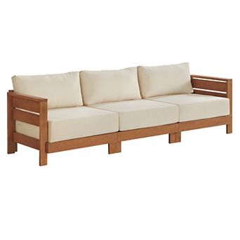 Alaterre Furniture Barton Outdoor Patio Sofa with Cushions