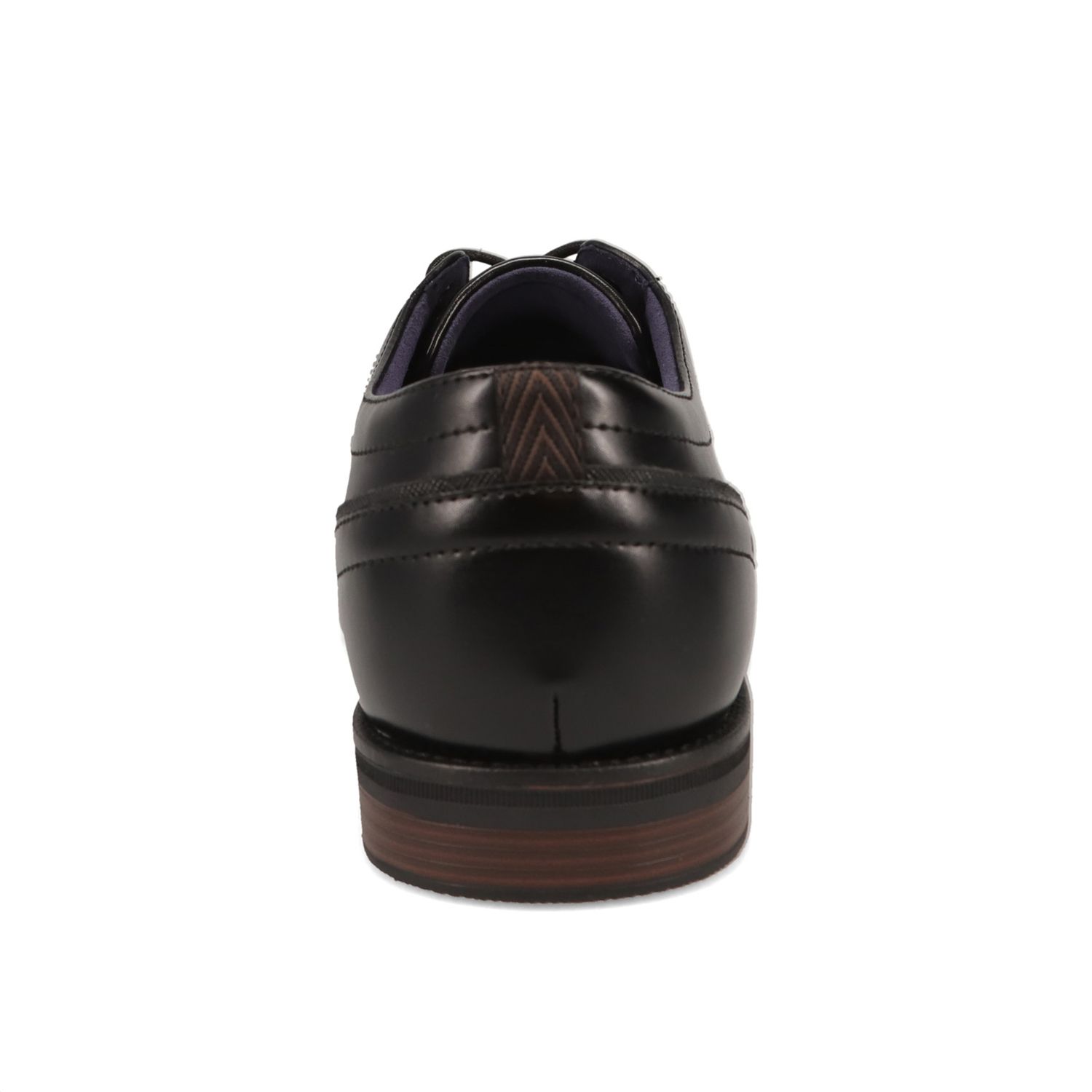 Мужские туфли Dockers Benton Leather Lace-Up Oxfords, цвет: Чёрный — фото 5