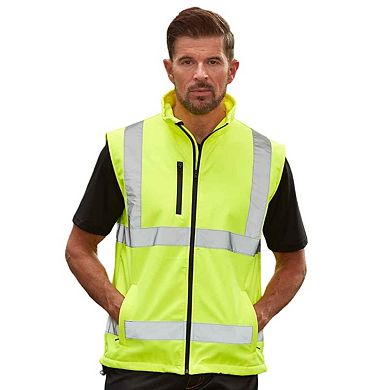 Yoko Unisex Adult Softshell Hi-Vis Gilet