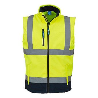 Yoko Unisex Adult Softshell Hi-Vis Gilet