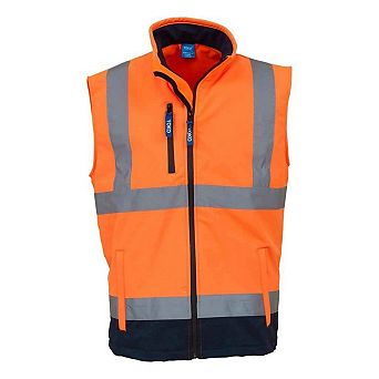 Yoko Unisex Adult Softshell Hi-Vis Gilet