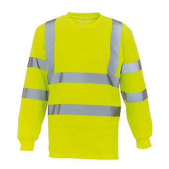 Yoko Unisex Adult High-Vis Long-Sleeved T-Shirt