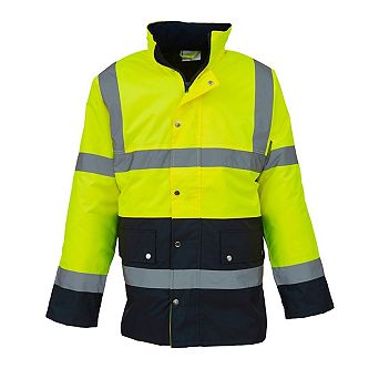 Yoko Unisex Adult Motorway Two Tone Hi-Vis Reflective Jacket