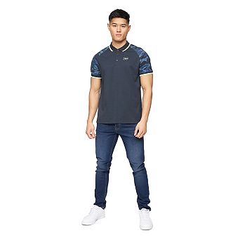 Crosshatch Mens Cramdark Camo Polo Shirt