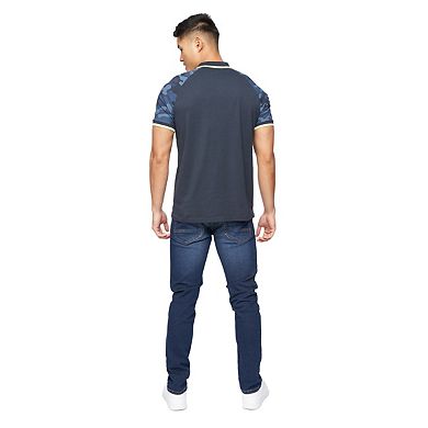 Crosshatch Mens Cramdark Camo Polo Shirt