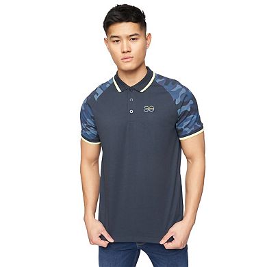 Crosshatch Mens Cramdark Camo Polo Shirt