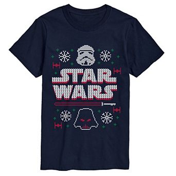 Big & Tall Star Wars Stormtrooper & Darth Vader Short Sleeve Graphic T-Shirt