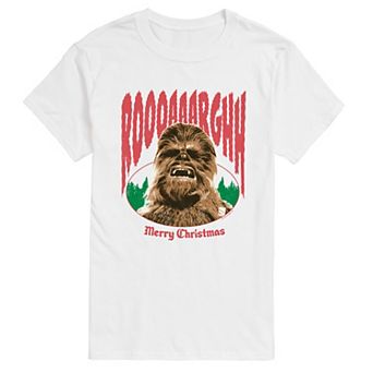 Big & Tall Star Wars Chewbacca Merry Christmas Short Sleeve Short Sleeve Graphic T-Shirt