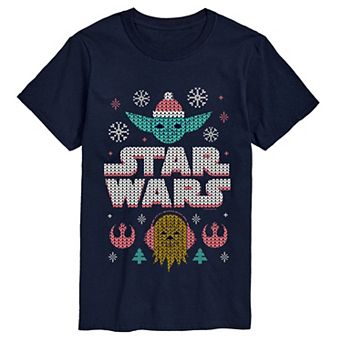 Big & Tall Star Wars Yoda & Chewbacca Short Sleeve Graphic T-Shirt
