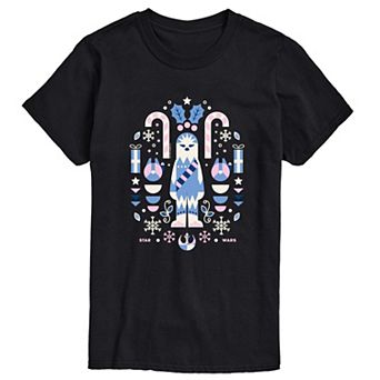 Big & Tall Star Wars Chewbacca Christmas Short Sleeve Graphic T-Shirt