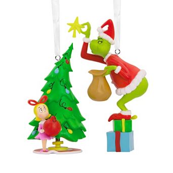 Hallmark TPR Figural Grinch & Cindy Lou Who Christmas Ornament