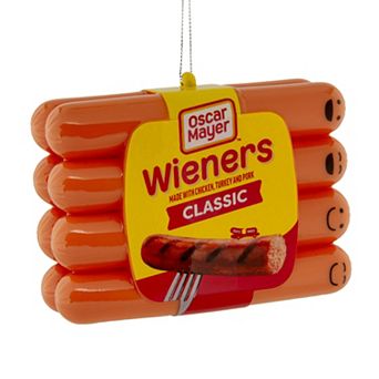 Hallmark PVC Figural Oscar Mayer Hot Dogs Christmas Ornament