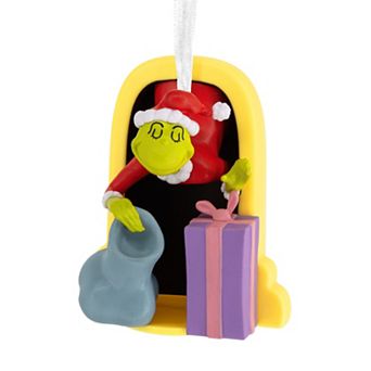 Hallmark Figural Grinch Fireplace Christmas Ornament