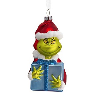 Hallmark Blown Glass Figural The Grinch Christmas Ornament