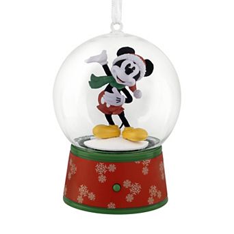 Hallmark Disney's Mickey Mouse Figural Snow Globe Christmas Ornament