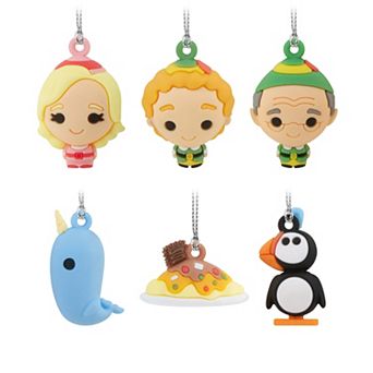 Hallmark Elf Set of 6 Mini Figural Christmas Ornaments
