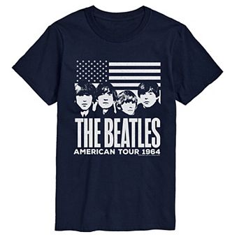 Big & Tall The Beatles Distressed Short Sleeve Graphic T-Shirt