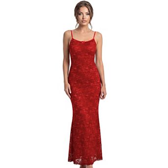 Jess by Meiko Women's Darling Lace Maxi Dress