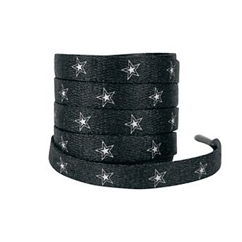 Women's Flat Shoelaces Colored Star Patterned Printed for Sneakers 63"