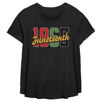 Plus Size Juneteenth 1865 Flowy Graphic Tee