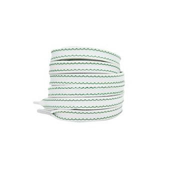 Women's White Shoelaces Colorful Wave Pattern Strings for Sneakers 63"