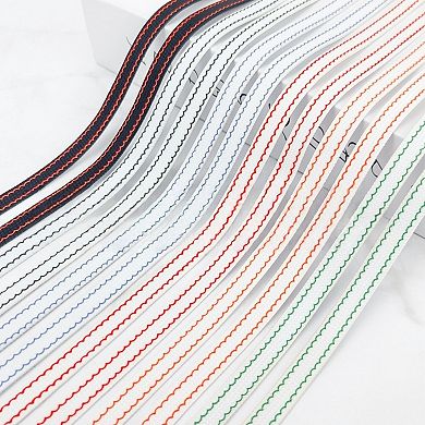 Women's White Shoelaces Colorful Wave Pattern Strings for Sneakers 63"