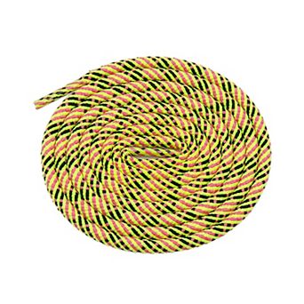 2 Pairs Round Rope Checkered Shoelaces Colorful Shoe Laces for 47.2"