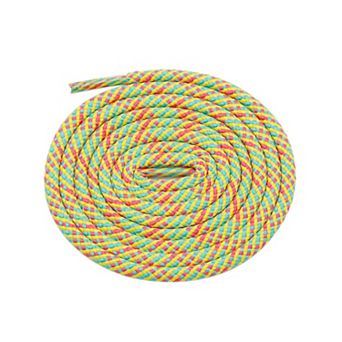 2 Pairs Round Rope Checkered Shoelaces Colorful Shoe Laces for 55.1"