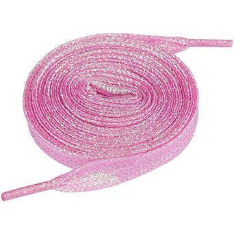 1 Pair Glitter Sparkling Flat Shoelace Shoe Laces for Sneakers Shiny Shoes Strings 47.24"