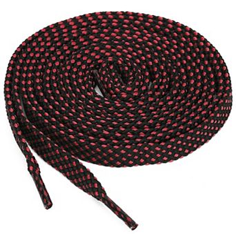 3 Pairs Double Layer Polka Dots Twill Flat Shoelaces for Sneakers 39.5"