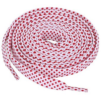 3 Pairs Double Layer Polka Dots Twill Flat Shoelaces for Sneakers 39.5"