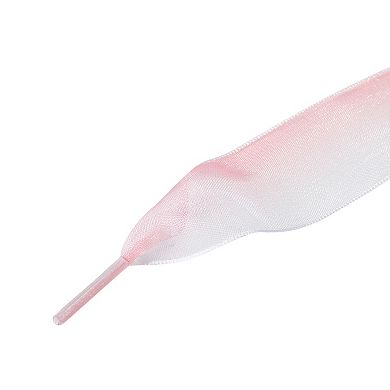 1 Pair Flat for Women Gradient Color Organza Shoelaces Strings 55"