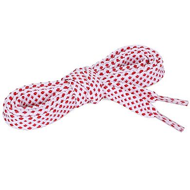 3 Pairs Double Layer Polka Dots Twill Flat Shoelaces for Sneakers 55"