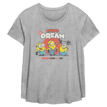 Plus Size Plus Minions Living The Dream Graphic Flowy Graphic Tee