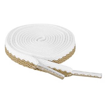 Flat Shoe Laces 2 Color Blocks Athletic Tennis Shoelaces for Sneakers 2 Pairs 39.4"
