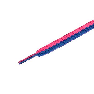 Flat 2 Color Blocks Athletic Shoelaces for Sneakers 2 Pairs 39.4"