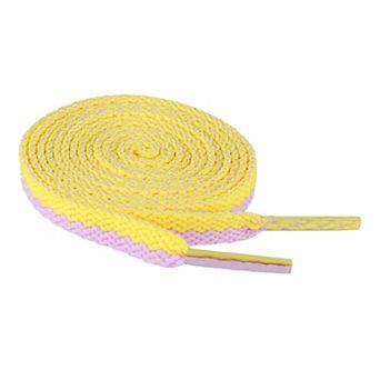 Flat 2 Color Blocks Athletic Shoelaces for Sneakers 2 Pairs 39.4"