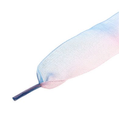 1 Pair Flat for Women Gradient Color Organza Shoelaces Strings 47"