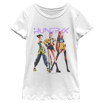 Girls 6-16 K-Pop Demon Hunters Huntrix Character Pose Graphic Tee