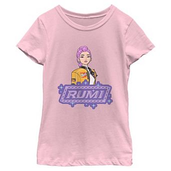 Girls 6-16 K-Pop Demon Hunters Huntrix Rumi Graphic Tee
