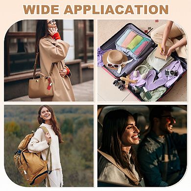 Travel Empty Spray Bottles with Leather Bag Holder, Refillable Bottle, Portable Hand Soap Containers