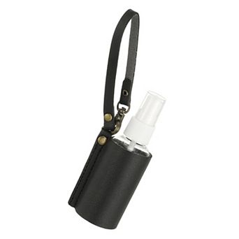Travel Empty Spray Bottles with Leather Bag Holder, Refillable Bottle, Portable Hand Soap Containers