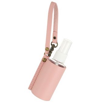 Travel Empty Spray Bottles with Leather Bag Holder, Refillable Bottle, Portable Hand Soap Containers