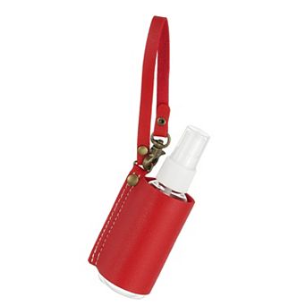Travel Empty Spray Bottles with Leather Bag Holder, Refillable Bottle, Portable Hand Soap Containers