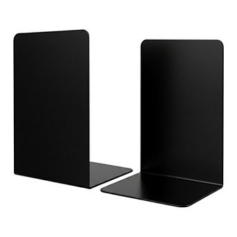 Metal Bookends L-Shaped Book Ends for Shelves Reinforced Iron Book Stopper 5"Lx3.2"Wx6.6"H