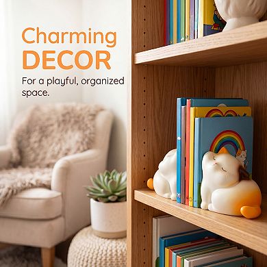 Decorative Bookends for Books 2PCS Modern Statue Book Ends with Stable Base