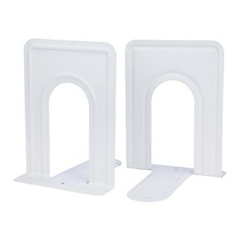 Metal Bookends Book Ends for Shelves Reinforced Iron Book Stopper for Heavy Books 5"Lx5.8"Wx6.7"H